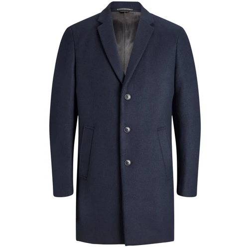 Пальто Jack & Jones 53878623 48 синее демисезон: Длина рукава Длинный