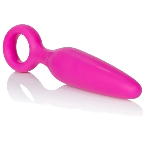 Анальная вибро-пробка Booty Call Booty Glider, 9.5x2.5 см, розовый
