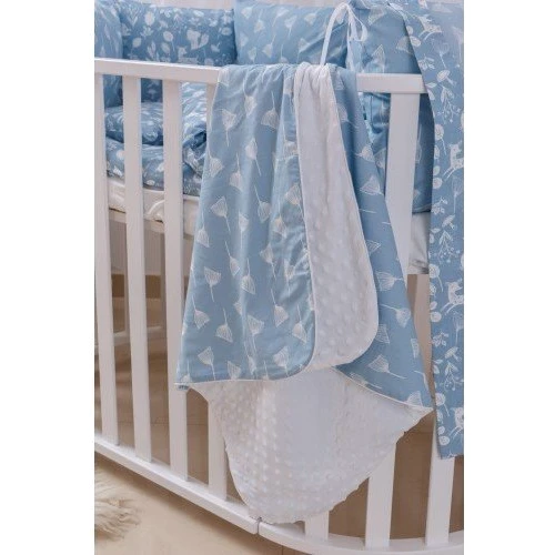 Постельный комплект 8 эл. Twins Dolce Лесные жители 4063-D-011, blue, голубой