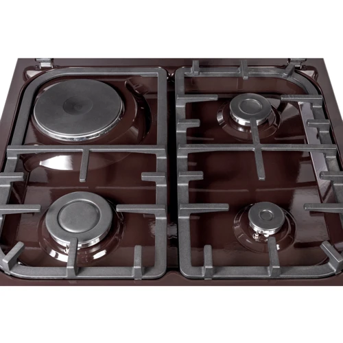 Плита комбинированная KLASS T 6314 E4 D.Brown: Тип варочной поверхности комбинированная