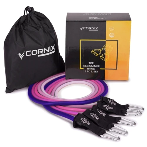 Эспандер Cornix набор трубчатых 5 шт 4.5-13.6 кг XR-0258