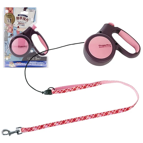 Поводок-рулетка DoggyMan Retractable Lead Trad Style M до 20 кг 5 м шоколадный (58468)