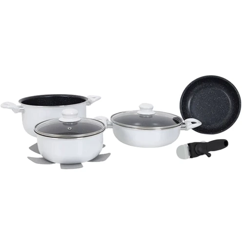 Набор посуды Gimex Cookware Set induction 7 предметов White (6977221) (DAS302018)