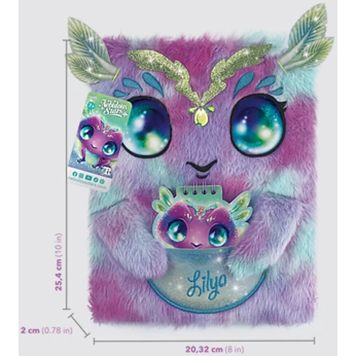 Большой пушистый блокнот 2-в-1 Nebulous Stars - ЛИЛИЯ (12522)