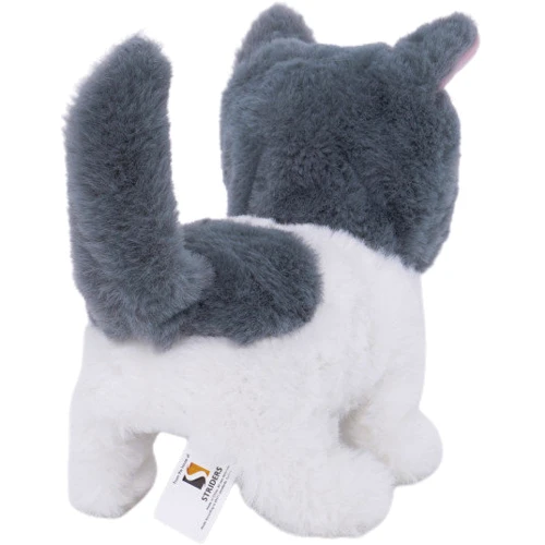 Интерактивная игрушка Pugs at play Серо-белый котенок Sasha (ST-PAP08)