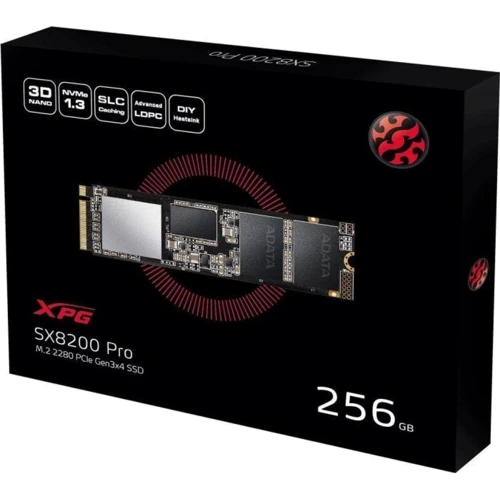 ADATA XPG SX8200 Pro 256 GB (ASX8200PNP-256GT-C): Форм-фактор M.2 (2280)