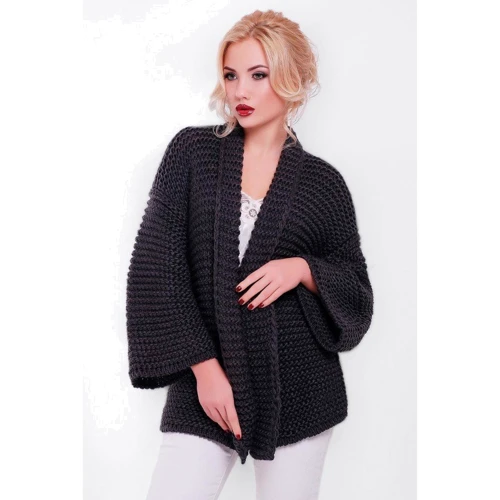 Кардиган 1 For You VKP0001-42-52 42-52 темно-серый