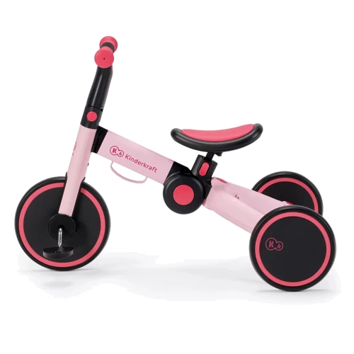 Трехколесный велосипед беговел 3в1 Kinderkraft 4TRIKE Candy Pink  фото 4
