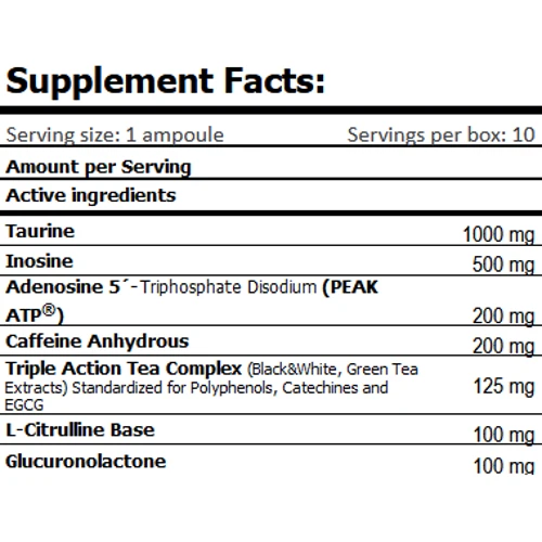 Энергетик Amix Nutrition ATP Energy 10х25 ml Orange: Форма выпуска Жидкость