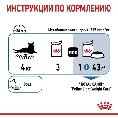 Влажный корм для котов Royal Canin Light Weight Care в желе 85 г (4152001): Порода Все породы