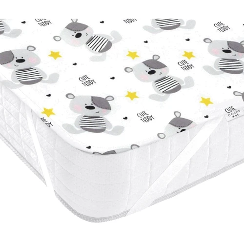 Наматрацник непромокальний Cosas Water Sheet Bear Teddy Grey 70х120 (4822052070963): Розмір, см 70х120