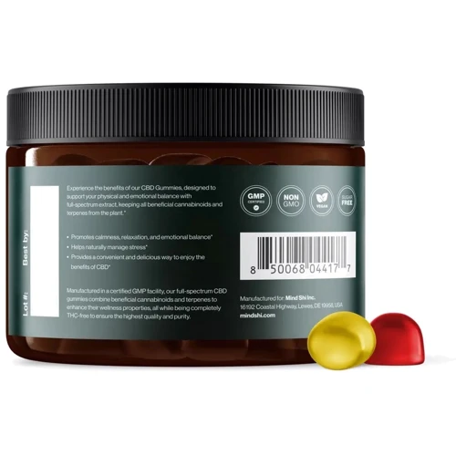 Жевательные конфеты Mind Shi CBD Gummies Full Spectrum 750 mg Cherry & Banana - 30 gummies