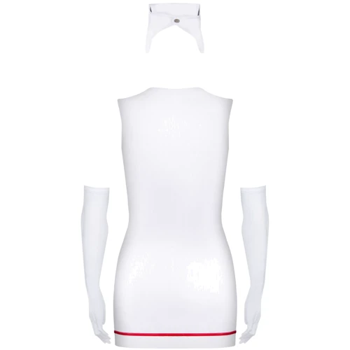 Костюм медсестры Obsessive Emergency + стетоскоп, S/M