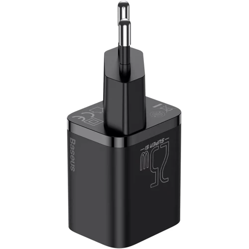 Зарядное устройство Baseus USB-C Wall Charger Super Si 25W Black (CCSP020101): Особенности Быстрая зарядка, Power Delivery (PD), USB-C