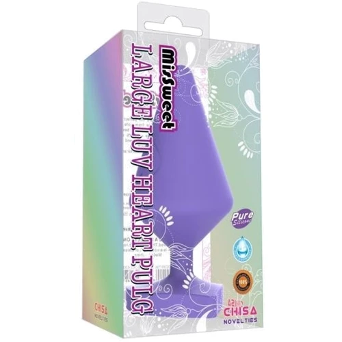 Анальный плаг Chisa Small Luv Heart Plug, Purple