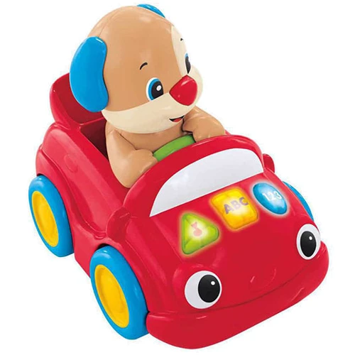 Игрушка-каталка Fisher-Price Щенок на машине с технологией Smart Stages (RU) Fisher-Price (DLK66)