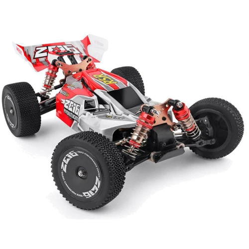 Машинка на радиоуправлении 1:14 багги WL Toys 144001 4WD красная (WL-144001R)