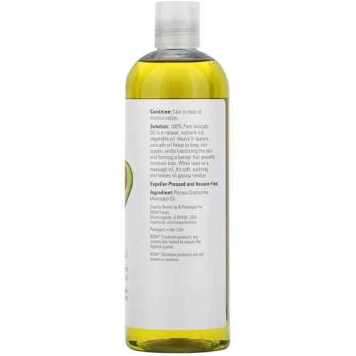 NOW Foods Avocado Oil Олія масажна авокадо 473 ml: Призначення Питание, Увлажнение, Для массажа, Расслабление