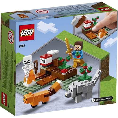 Конструктор LEGO Minecraft Пригоди в тайзі 74 деталі (21162): Кількість деталей, шт. 74