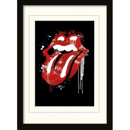 Постер в раме Pyramid International Rolling Stones Graffiti Lips 30x40 см (MP10773P-PL)