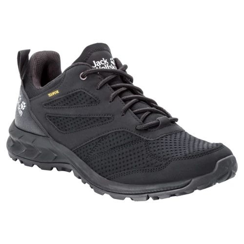 Полуботинки Jack Wolfskin Woodland Texapore Low M 4039211-6000 43.5 черные текстиль демисезон
