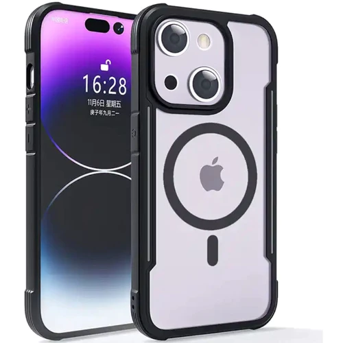 Чохол для iPhone Defense Case with MagSafe Clear/Black for iPhone 15