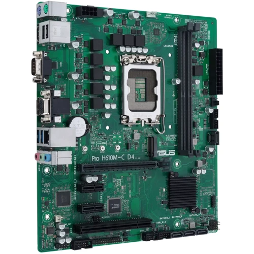 ASUS PRO H610M-CT D4-CSM: Разъемы на задней панели DisplayPort, VGA, Ethernet RJ-45, HDMI, USB 2.0, USB 3.2 Gen 1