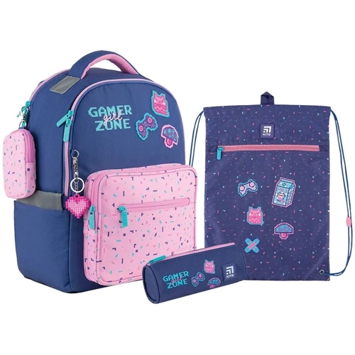 Набір Kite 770M Pixel Love рюкзак + пенал + сумка для взуття (SET_K24-770M-1)