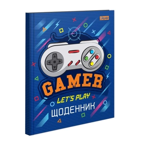 Щоденник шкільний жорсткий 1 Вересня (укр.) Gamer (911165)