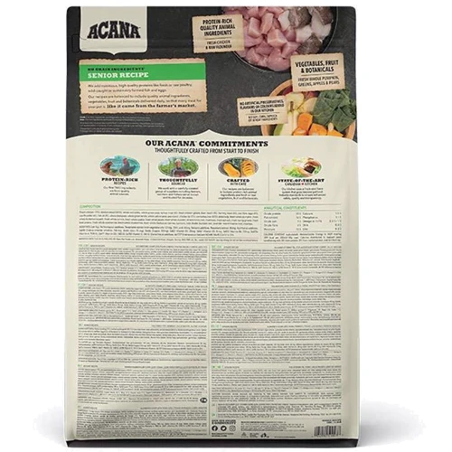 Сухий корм ACANA Senior Dog Recipe для літніх собак усіх порід з м'ясом курчати 11.4 кг (a51011): Тип Сухой корм