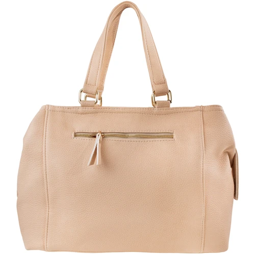 Женская сумка тоут Laskara бежевая (LK-20287-beige): Застежка Молния