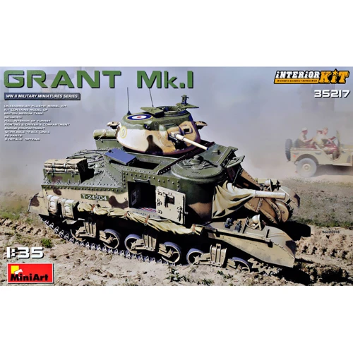 Модель Miniart Середній танк Grant Mk.I з інтер'єром (MA35217)