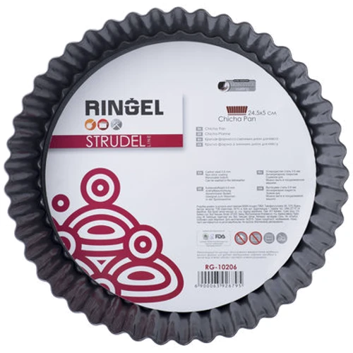 RINGEL STRUDEL для кекса круглая со съемным дном 24.5x5см (RG-10206)