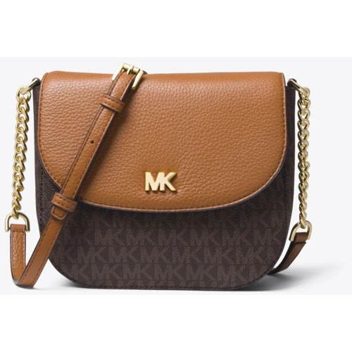 Жіноча сумка крос боді Michael Kors Mott Half Dome коричнева (32S8GF5C0B252)
