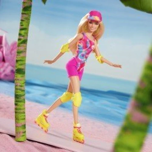 Коллекционная кукла Barbie Roller-Skating по мотивам фильма Барби (HRB04): Особенности На шарнирах
