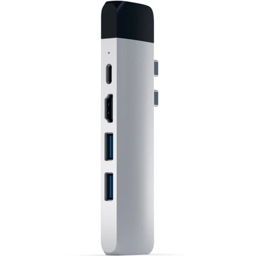 Адаптер Satechi Adapter USB-C to USB-C+micro SD+HDMI+2xUSB3.0+RJ45 Silver (ST-TCPHES)
