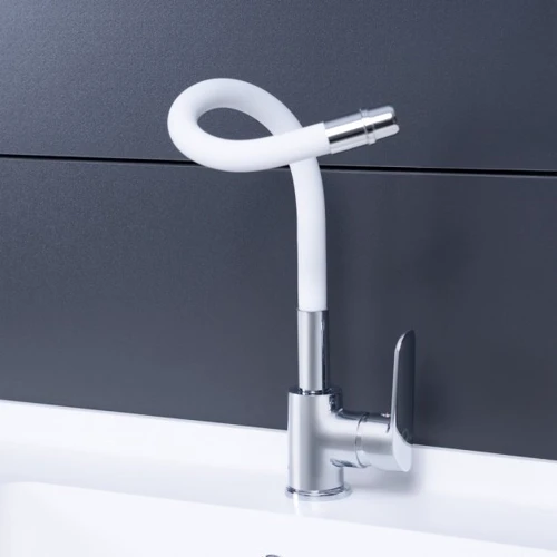 Смеситель для кухни Qtap Linea CRW 007F с рефлекторным изливом: Вид смесителя Однорычажный