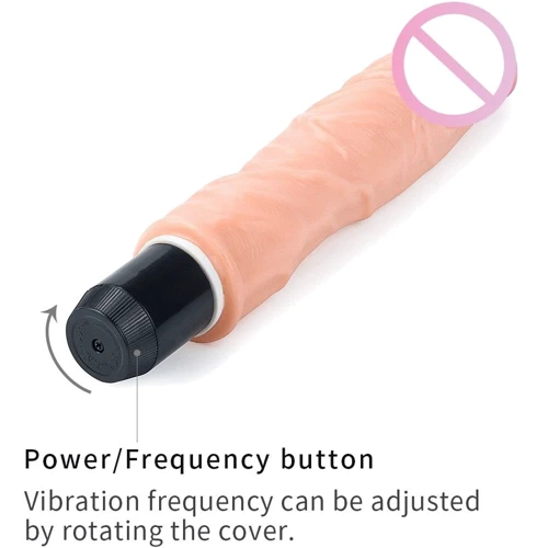Реалистичный вибратор LoveToy - Reel Feel Flexi Vibrator Flesh 9,8"