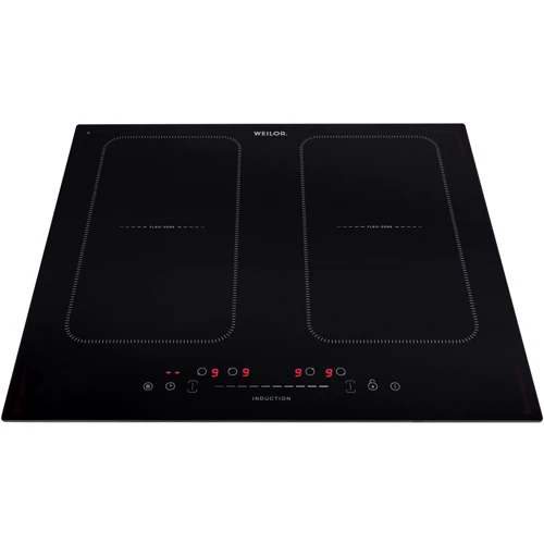 Варочная поверхность электрическая Weilor WIS 690 BLACK: Расположение панели спереди