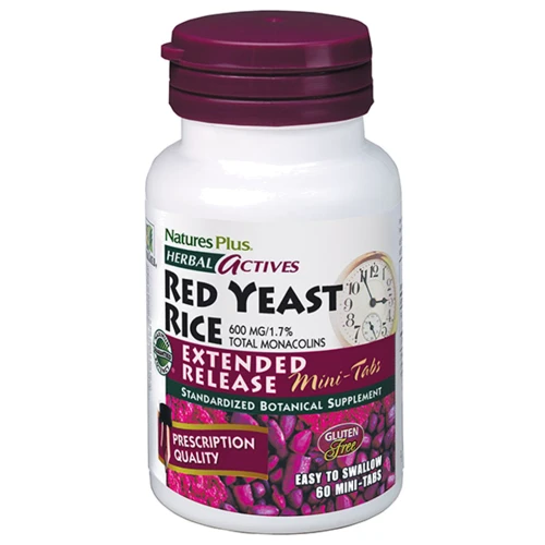 

Natures Plus Herbal Actives Red Yeast Rice 600 mg 60 mini tabs Красный дрожжевой рис