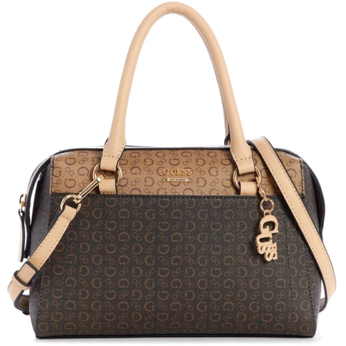 Жіноча сумка саквояж GUESS коричнева (GU0671W)