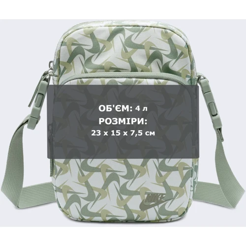 Сумка Nike NK HERTGE CRSSBY-ACC PRNT FA24 4L серая Уни 23x15x7.5 см (FZ2526-121) фото 9