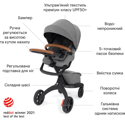 Прогулочная коляска Stokke Xplory X Rich Black (571401): Возможность установки люльки нет