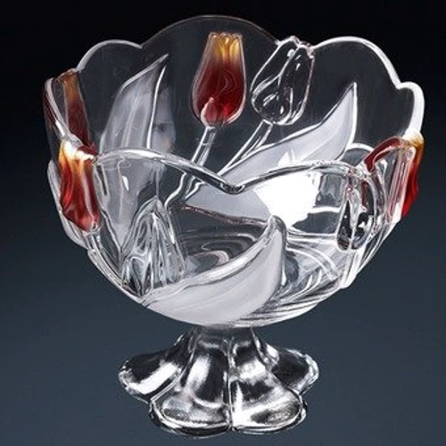 Салатник Walther Glas Nadin Satin-Red-Gold 6135WG (210мм)