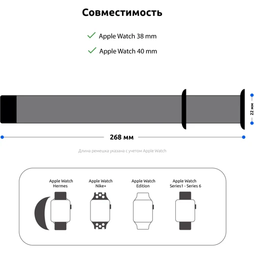 Аксессуар для Watch Armorstandart Sport Band (3 Straps) Green (ARM56844) for Apple Watch 38/40/41mm: Совместимость Apple Watch 41mm, Apple Watch 40mm, Apple Watch 38mm