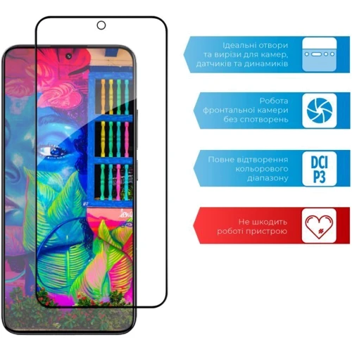 Аксессуар для смартфона ACCLAB Tempered Glass Full Glue Black for Xiaomi 13 фото 5