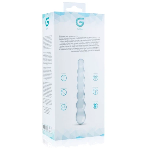 Стеклянный дилдо в виде бусин Gildo Glass Dildo No. 19