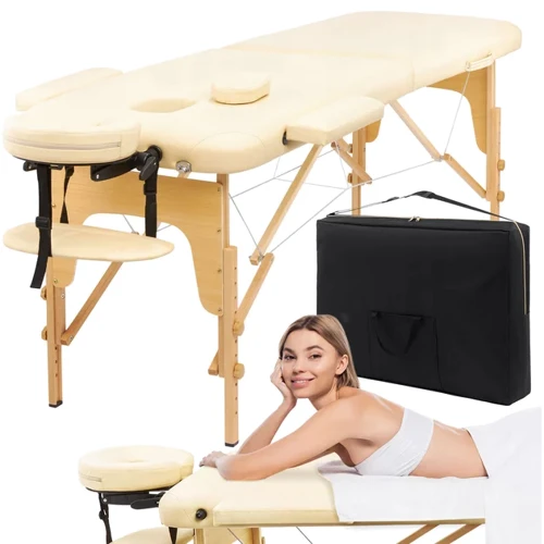 Массажный стол 4FIZJO Massage Table Wood W60 Beige (TABLEW60BEIGE)