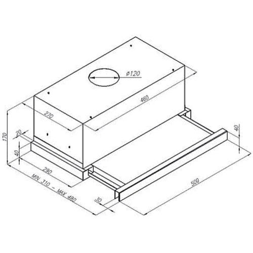 Вытяжка Perfelli TL 5207 I: Материал корпуса металл