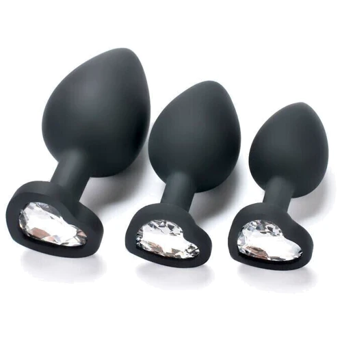 Комплект силіконових анальних пробок з кристалом SKN-KSIL-05 (S, M, L): Для кого унісекс